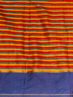 Yellow and blue silk saree -PIH49