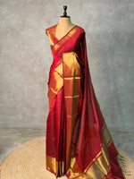 Maroon banarasi silksaree - RUK2Jj