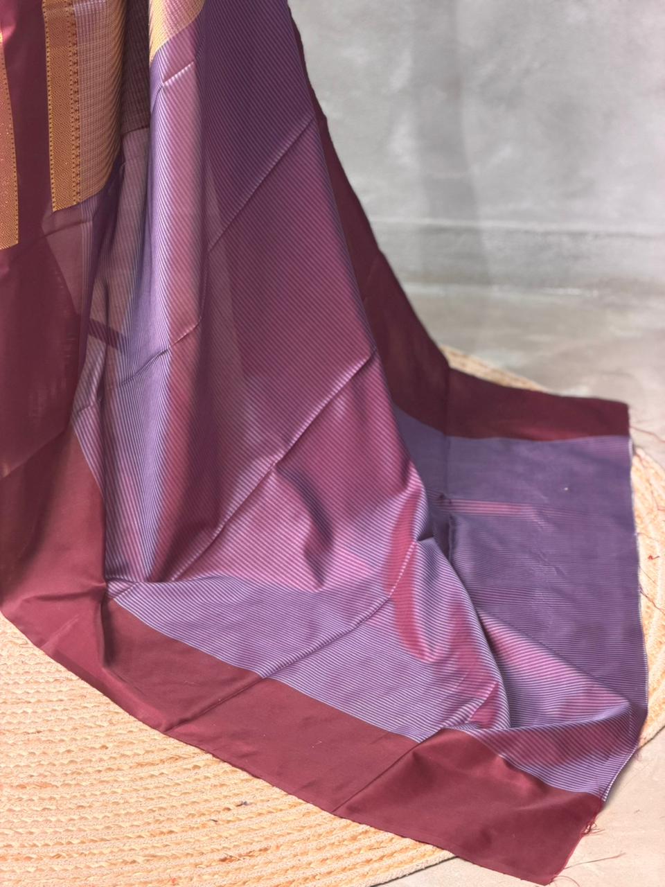 Purple silk saree -PIH51