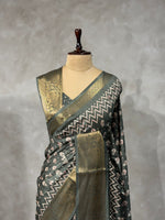 Green Soft Silk Saree - PSSU36