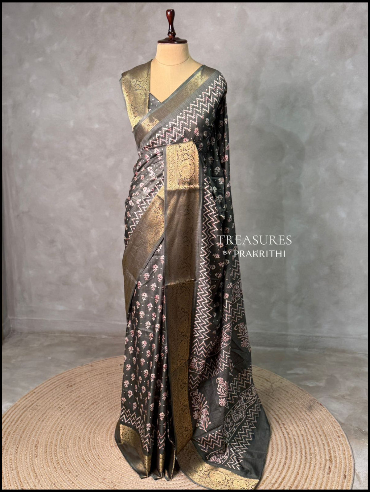 Green Soft Silk Saree - PSSU36