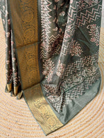 Green Soft Silk Saree - PSSU36