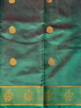 Violet and Green semi kanchipuram soft silk saree - PSSN169