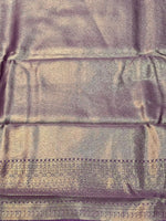 Black and Lavender silk saree - PDL4B