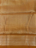 Black and Mustard Yellow silk saree - PDL4