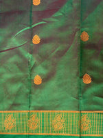 Magenta and green semi kanchipuram soft silk saree - PSSN177