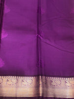 Yellow and Violet kanchipuram silk saree- PSSR303