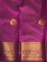Aqua Green and Purple semi kanchipuram soft silk saree - PSSN183