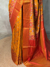 Mustard Yellow Soft Semi Tusser Saree - PSSU2E1