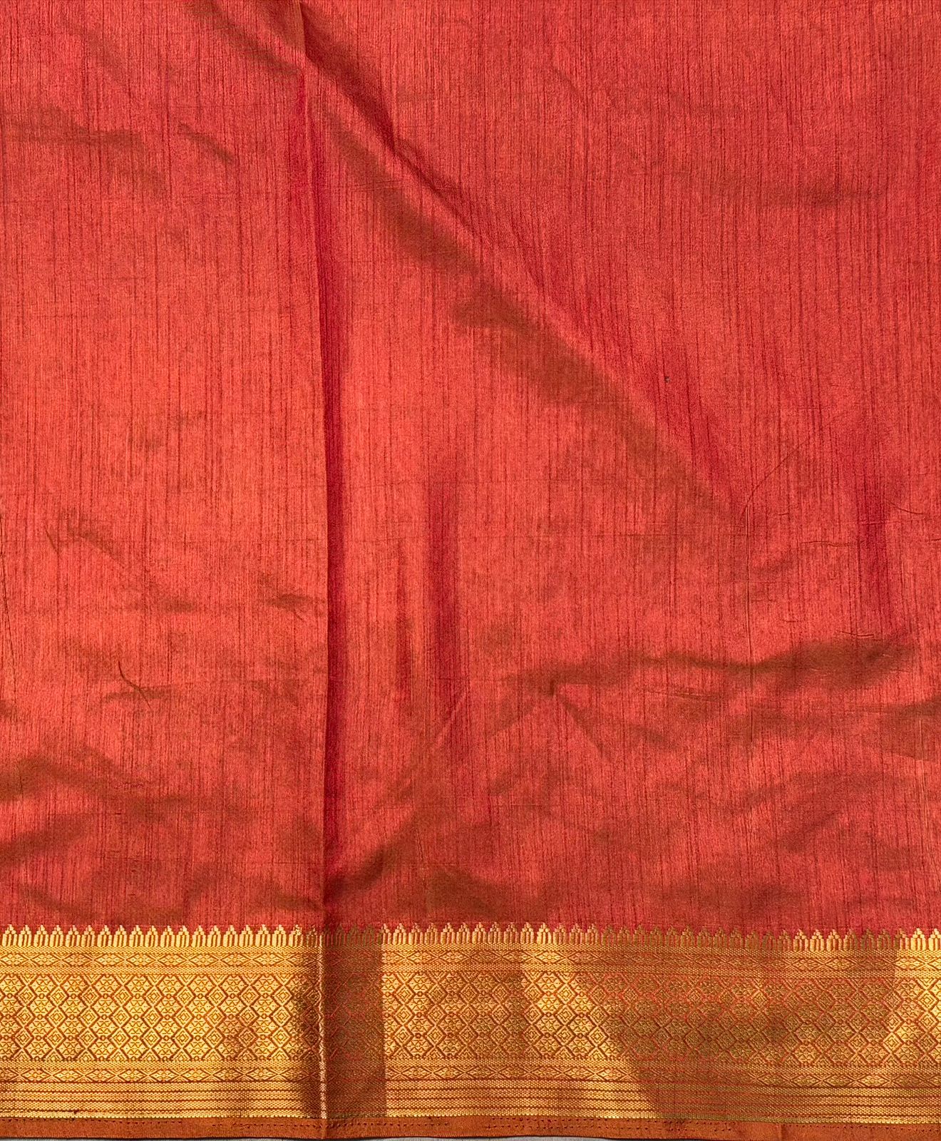 Mustard Yellow Soft Semi Tusser Saree - PSSU2E1