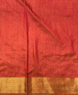 Mustard Yellow Soft Semi Tusser Saree - PSSU2E1