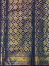 Blue Banarasi silk saree -PIH71B