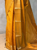 Mustard Yellow semi banarasi saree -PIH22D
