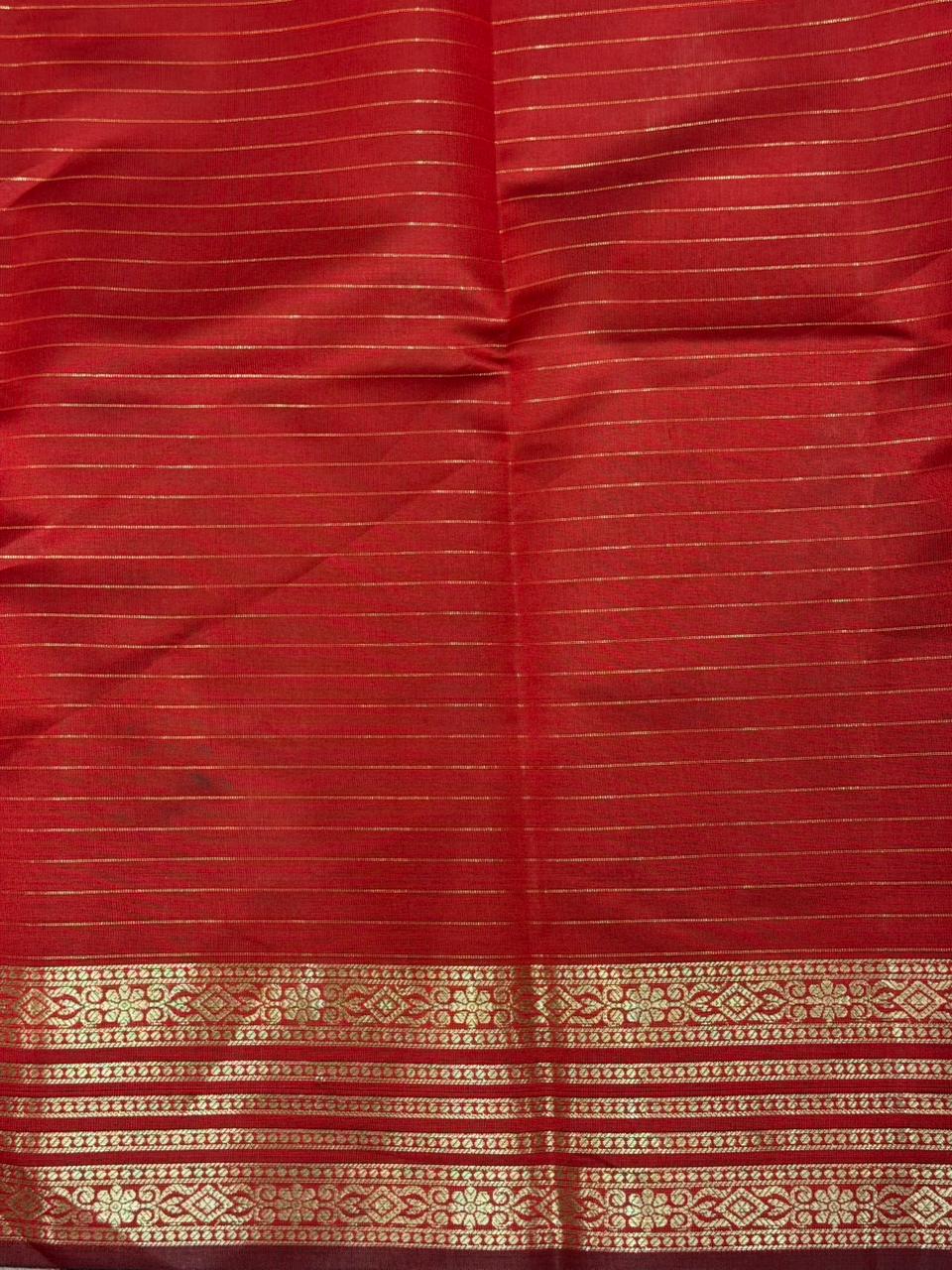 Maroon semi banarasi saree -PIH22E