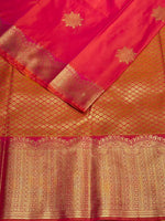 Peach kanchipuram silk saree- PSSR315