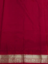Sandal and red kanchipuram silk saree- PSSR323