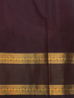 Deep Brown kanchipuram silk saree- PSSR326