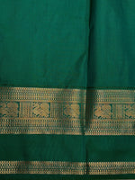 Dark peach and Green kanchipuram silk saree- PSSR328