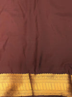 Rust Orange and Brown silk saree- PRUSTD
