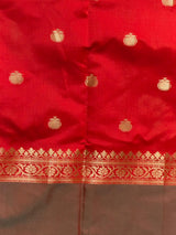 Red banarasi silk saree -PMR3B