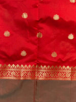 Red banarasi silk saree -PMR3B