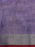 Green and Lavender Tissue linen saree- PBR5