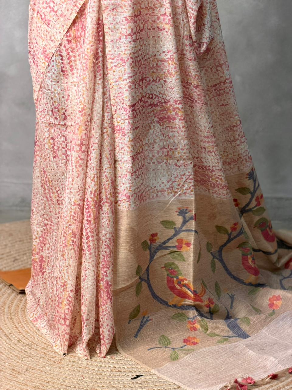 Jamdani Silk cotton saree- PBR4P