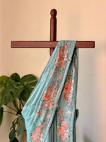 Blue silk kotta saree saree- PBR7B