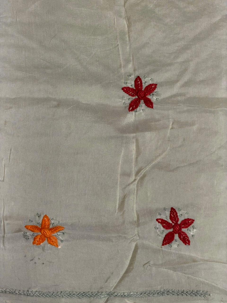 Offwhite Silk kotta saree saree- PBR8D