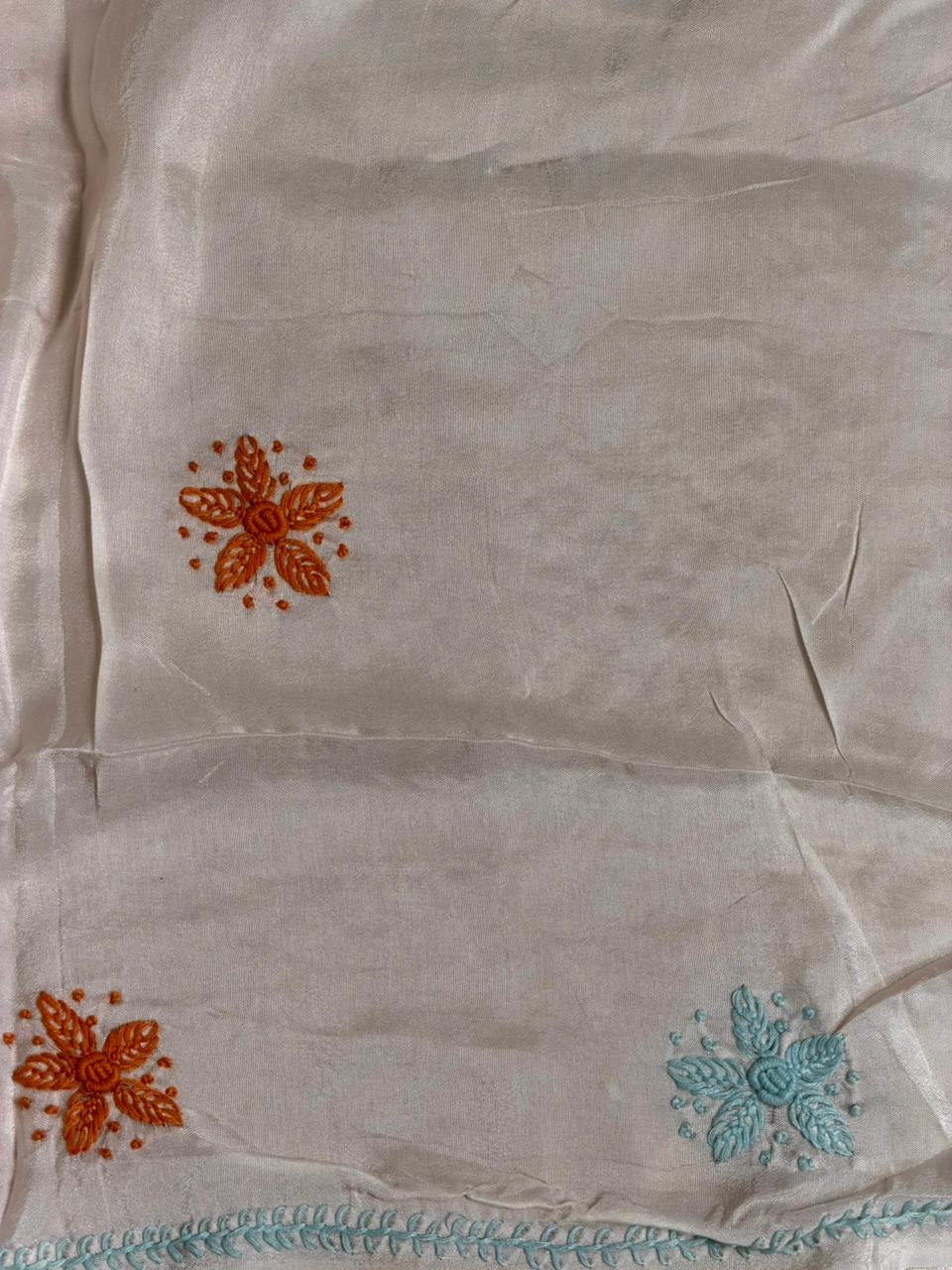 Off white Silk kotta saree saree- PBR8F