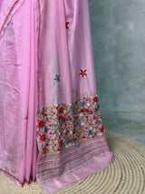 Lilac Pink Silk kotta saree saree- PBR8H