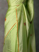 Green Silk kotta saree saree- PBR8I