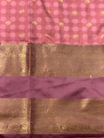 Red and mauve Pink silk saree -BSP28E