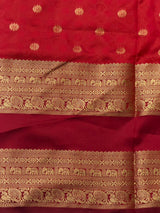 Pink and Maroon silk saree -BSP28F