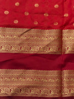 Pink and Maroon silk saree -BSP28F