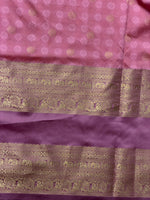 Wine and mauve Pink silk saree -BSP28H