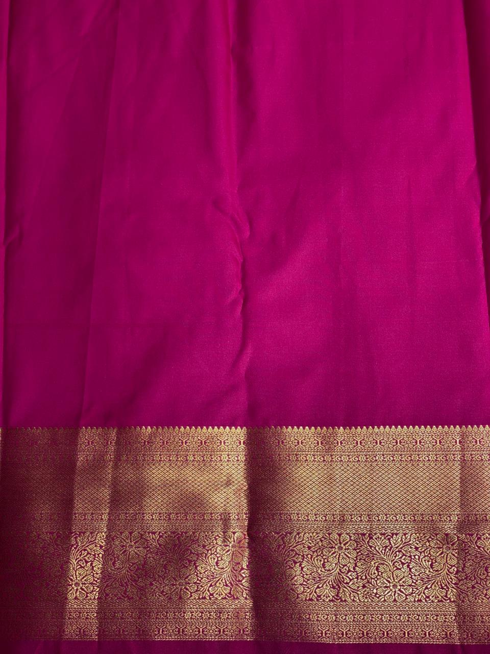 Magenta Kanchipuram saree- PBRIDE40