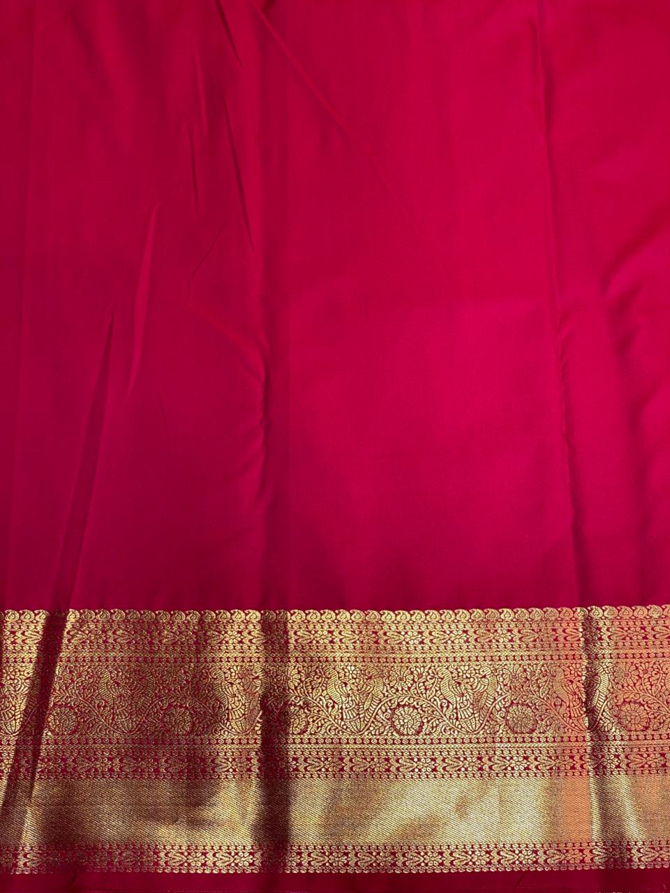 Reddish Pink Kanchipuram saree- PBRIDE43