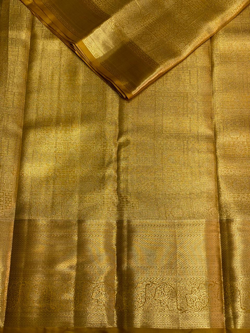 Gold Tissue Kanchipuram saree- PBRIDE44