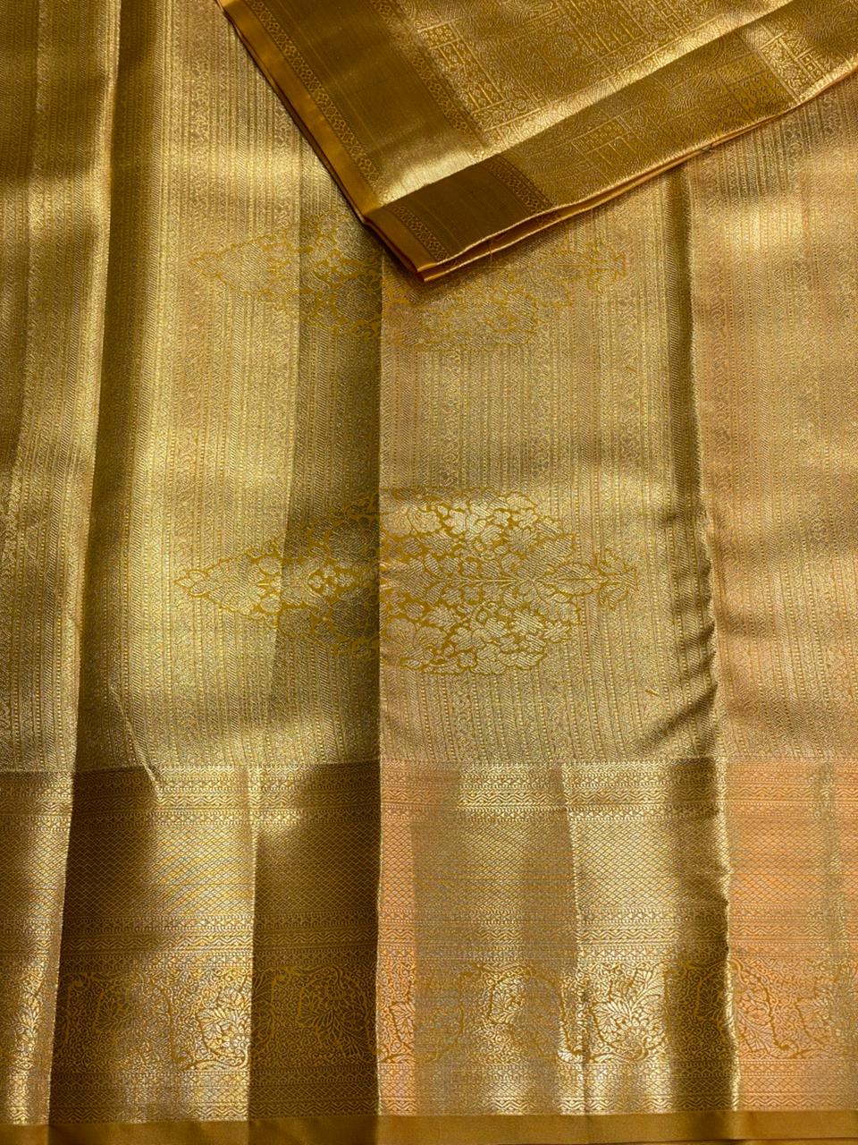 Gold Tissue Kanchipuram saree- PBRIDE44