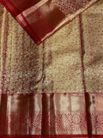 Red Tissue Kanchipuram saree- PBRIDE47