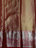 Red Tissue Kanchipuram saree- PBRIDE47