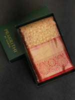 Red Tissue Kanchipuram saree- PBRIDE47