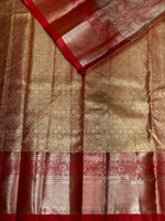 Red Tissue Kanchipuram saree- PBRIDE47B
