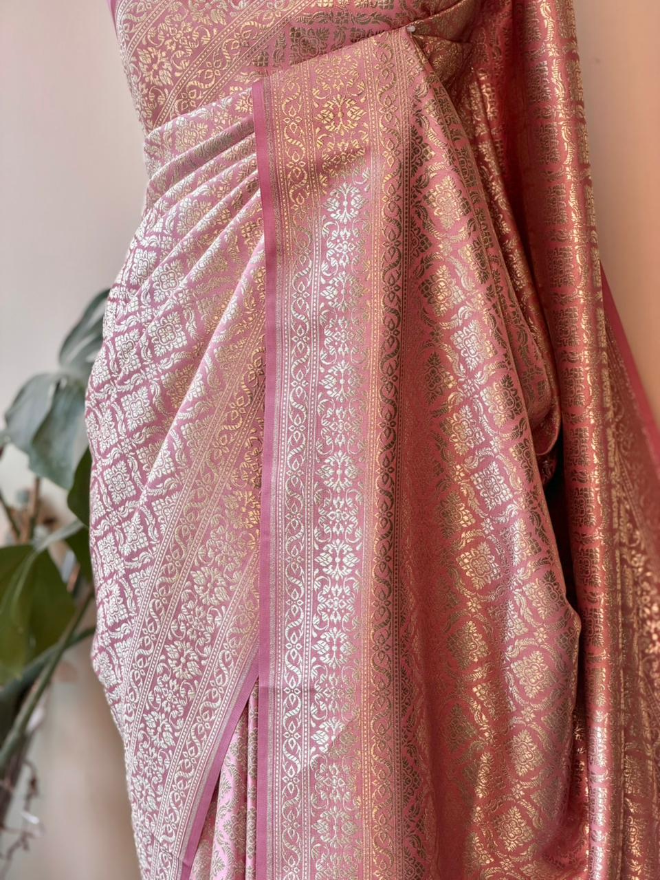 Pink Bridal banarasi silksaree -PBR9