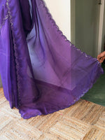 Violet Pure Organza sareesaree -PBR11C