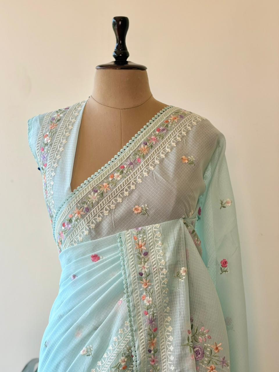 Pastal Blue Kotta sareesaree -PBR10D