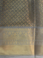 Grey banarasi silksaree -LZ8E