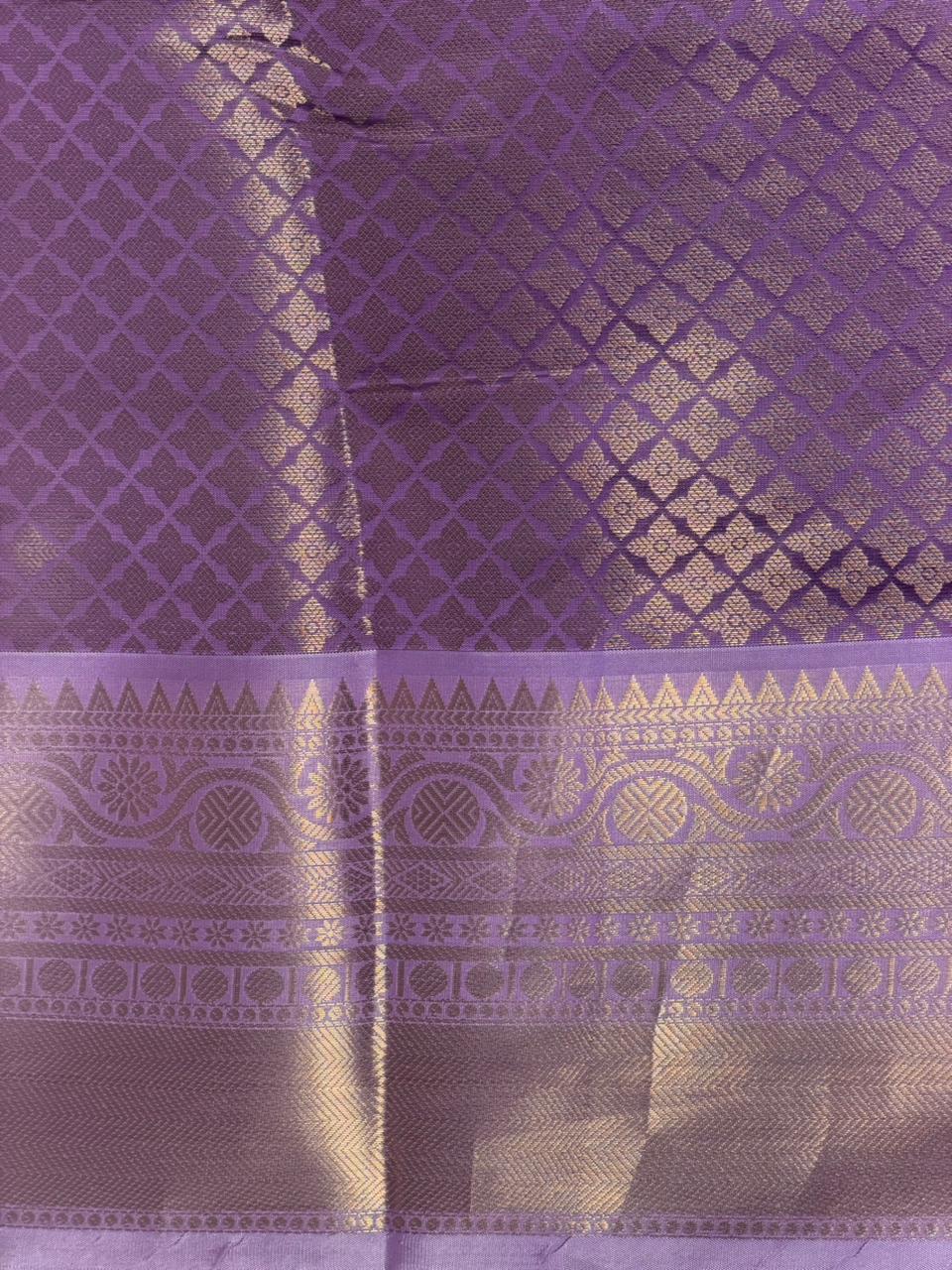 Lavender banarasi silksaree -LZ8F