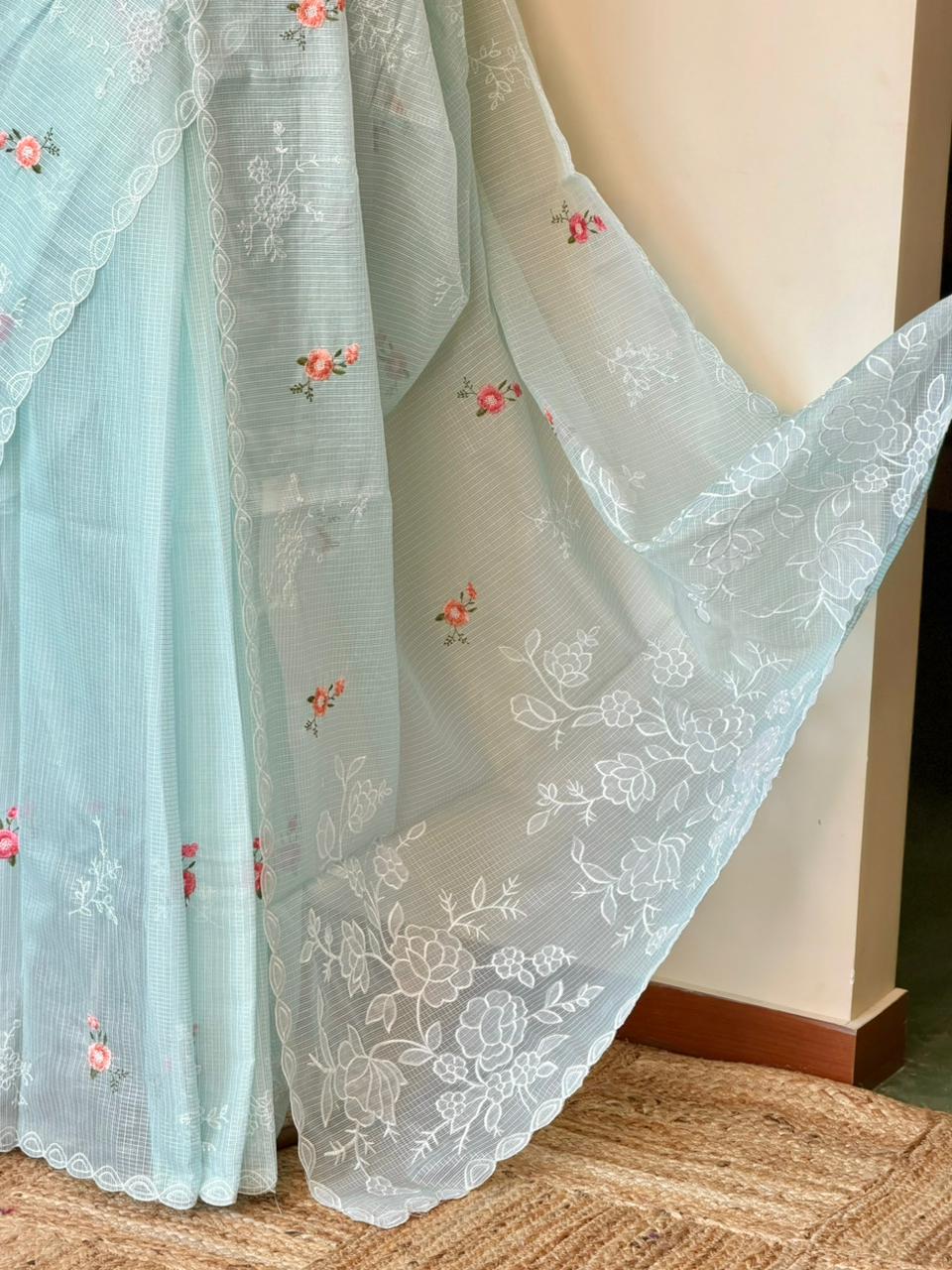 Pastal blue silk Kotta sareesaree -PBR10G